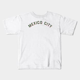 Mexico City Mexico Vintage Arched Type Kids T-Shirt